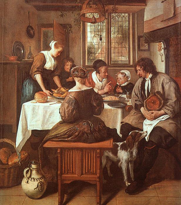 Jan Steen Grace Before Meat China oil painting art